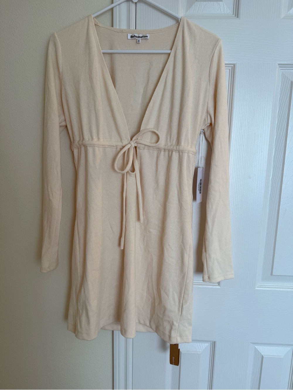 Reformation Karah Dress Cream NWT